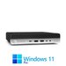 Mini PC HP EliteDesk 800 G4, Hexa Core i5-8500, 16GB, 500GB SSD, Win 11 Pro